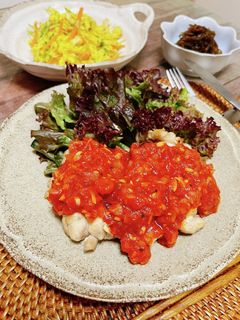 ✿鶏のトマトガーリックソース✿-レシピのメイン写真