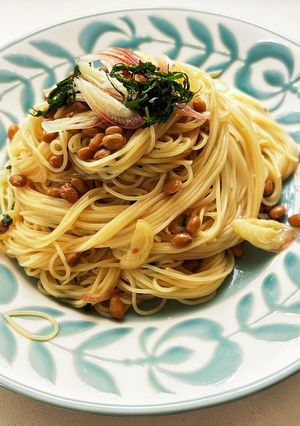 栄養満点!納豆で冷製パスタ-レシピのメイン写真