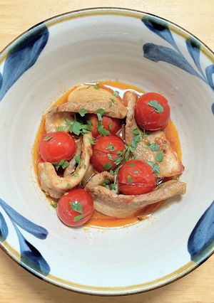 豚バラ肉とミニトマトのスパイス煮-レシピのメイン写真