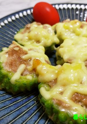 とろ～りチーズの♪ゴーヤのひき肉詰め-レシピのメイン写真