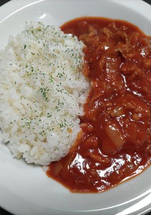☆トマトジュースで☆簡単ハヤシライス-レシピのメイン写真
