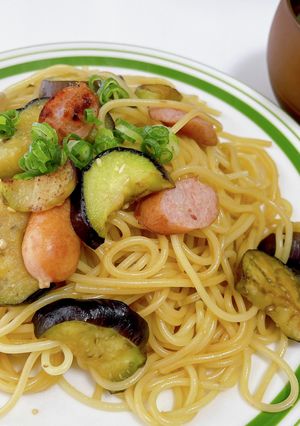 なすとウインナーの和風にんにくパスタ-レシピのメイン写真