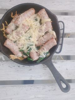 ソーセージほうれん草のチーズ焼き-レシピのメイン写真