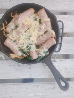 ソーセージほうれん草のチーズ焼き-レシピのメイン写真