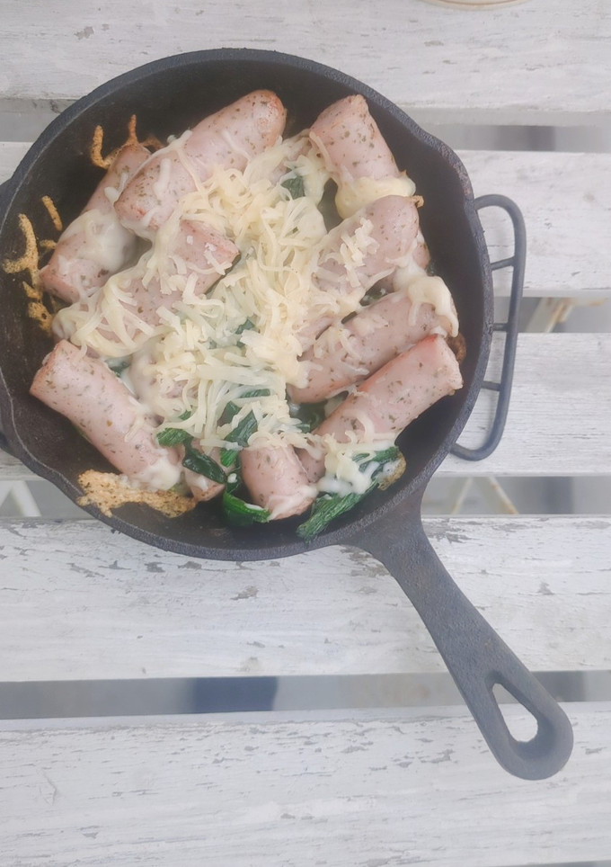 ソーセージほうれん草のチーズ焼き-レシピのメイン写真
