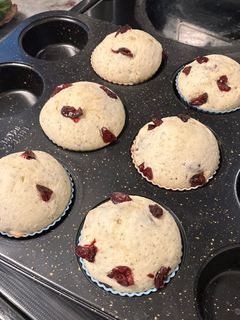バターなし!クランベリーと紅茶のマフィン-レシピのメイン写真