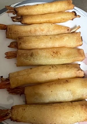丸ごと海老とセロリの揚げ春巻き-レシピのメイン写真