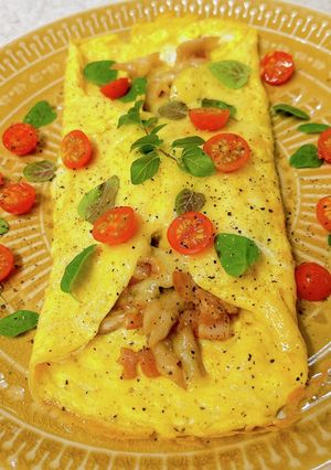 キノコとベーコンのチーズオムレツ-レシピのメイン写真