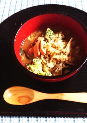 鮭のみそ雑炊-レシピのメイン写真