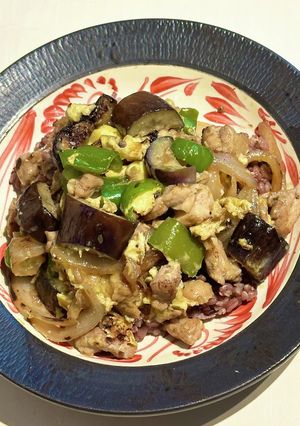 柚子胡椒香る野菜たっぷり親子丼-レシピのメイン写真