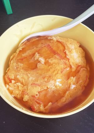2歳児ランチ☆電子レンジでカニカマ天津飯-レシピのメイン写真