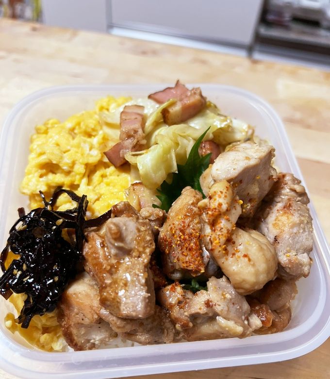 こってり!簡単☆鶏肉のマヨポン酢炒め弁当-レシピのメイン写真