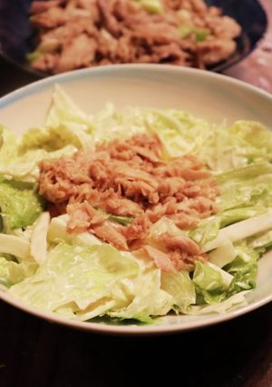 混ぜるだけ！ツナ缶すだちマヨのサラダ-レシピのメイン写真