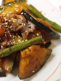 豚とかぼちゃの和風カレー炒め-レシピのメイン写真