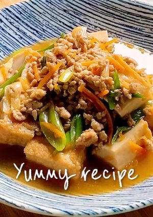 厚揚げの野菜あんかけ-レシピのメイン写真