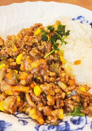 いつものルーで超簡単ドライカレー-レシピのメイン写真