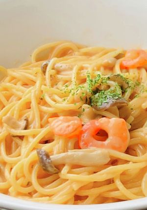 お店の美味しさ♡【海老のビスク】パスタ-レシピのメイン写真