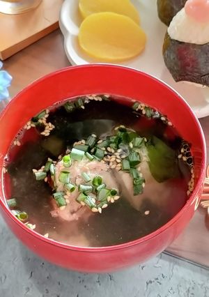 ５分で出来る！鯖缶とワカメの旨塩スープ-レシピのメイン写真