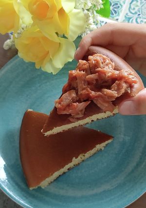 ツナケチャップ・オン・パンケーキ-レシピのメイン写真