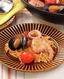うまみたっぷり☆海鮮パスタパエリア