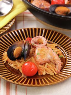 うまみたっぷり☆海鮮パスタパエリア-レシピのメイン写真