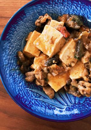 【残り物】麻婆豆腐←豚肉ナス炒め★辛さ1-レシピのメイン写真