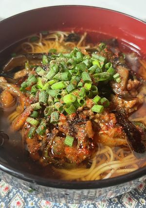 ぶっかけ麻婆茄子そうめん-レシピのメイン写真