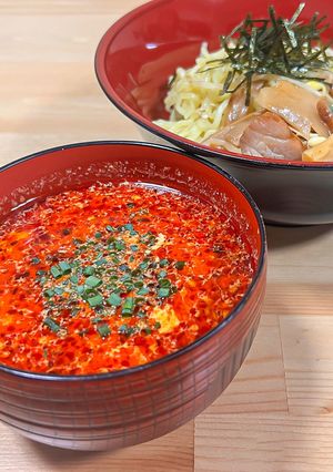 花椒辣醤で坦々つけ麺！-レシピのメイン写真