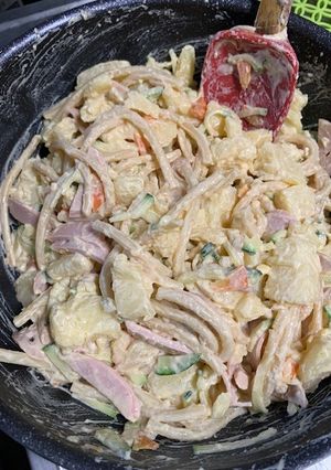 パスタとズッキーニでゴロゴロポテサラ-レシピのメイン写真