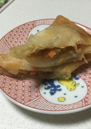 切り干し大根でがんもどき風春巻き-レシピのメイン写真