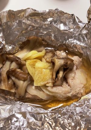 豚ロース肉と野菜のホイル蒸し-レシピのメイン写真