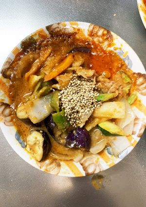 簡単きな粉味噌ドレ味豚こま大根青椒肉絲風-レシピのメイン写真