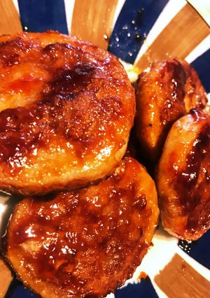 蓮根のひき肉詰め(照り焼き)-レシピのメイン写真