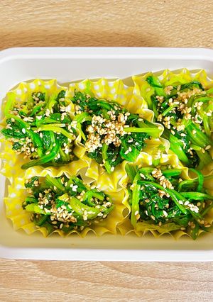 冷凍作り置き★ほうれん草の胡麻和え-レシピのメイン写真