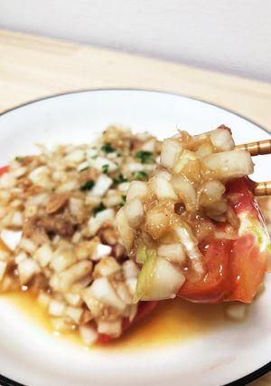 箸が止まらない！トマトと玉ねぎのサラダ-レシピのメイン写真