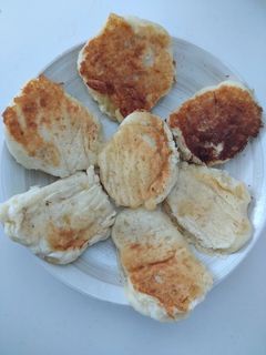 手づかみ離乳食★豆腐バナナ米粉パンケーキ-レシピのメイン写真