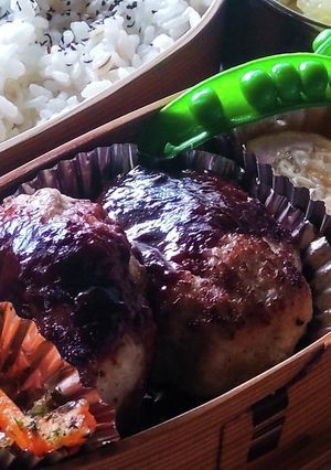 肉汁溢れ出す♡お弁当のハンバーグ★食パン-レシピのメイン写真