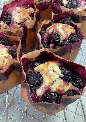 ブルーベリーチーズケーキマフィン-レシピのメイン写真