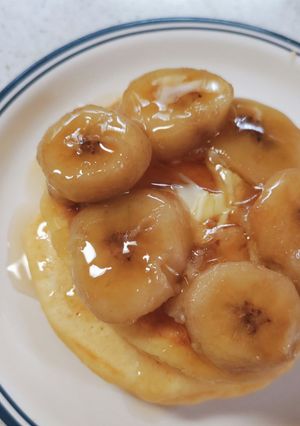 *米粉のふわふわもちもちホットケーキ*-レシピのメイン写真