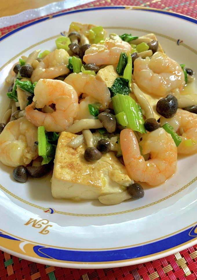 豆腐とエビとしめじの中華風♪-レシピのメイン写真