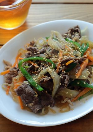 牛肉と野菜のしらたきチャプチェ-レシピのメイン写真
