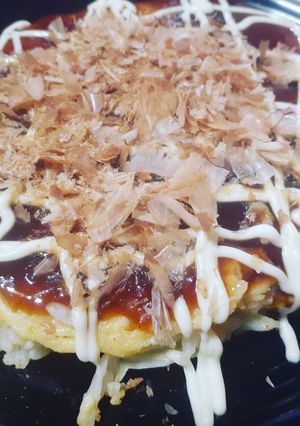 ごはんお好み焼き*残りご飯救済-レシピのメイン写真
