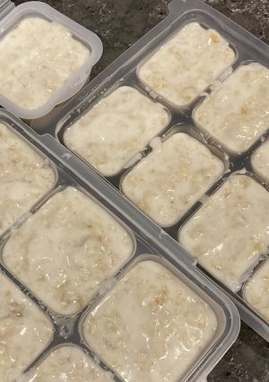 バナナミルクオートミール粥 離乳食-レシピのメイン写真