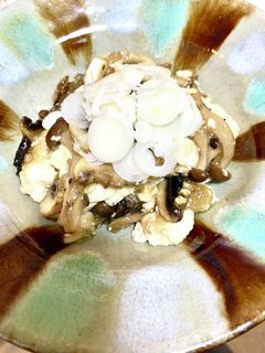【タンパク質摂取】簡単豆腐キノコ炒め-レシピのメイン写真