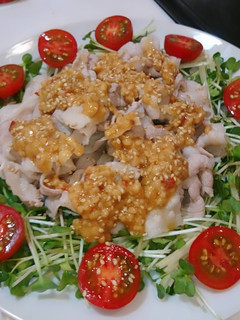 簡単!激ウマ!豚バラ肉の納豆冷しゃぶ♪-レシピのメイン写真
