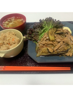 ナス と 玉ねぎ の 生姜焼き-レシピのメイン写真
