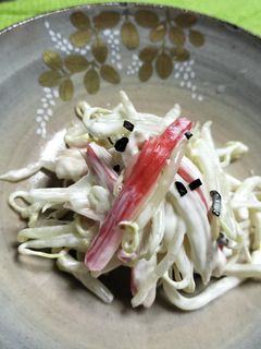 もやしカニカマ塩昆布の和え物♪-レシピのメイン写真