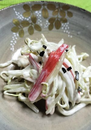 もやしカニカマ塩昆布の和え物♪-レシピのメイン写真