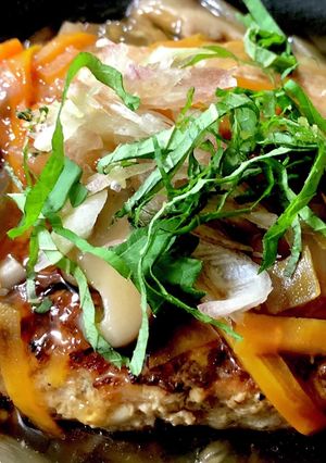 豆腐ハンバーグの野菜あんかけ-レシピのメイン写真