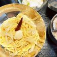 青さと玉ねぎのパスタアンチョビはおまけに
